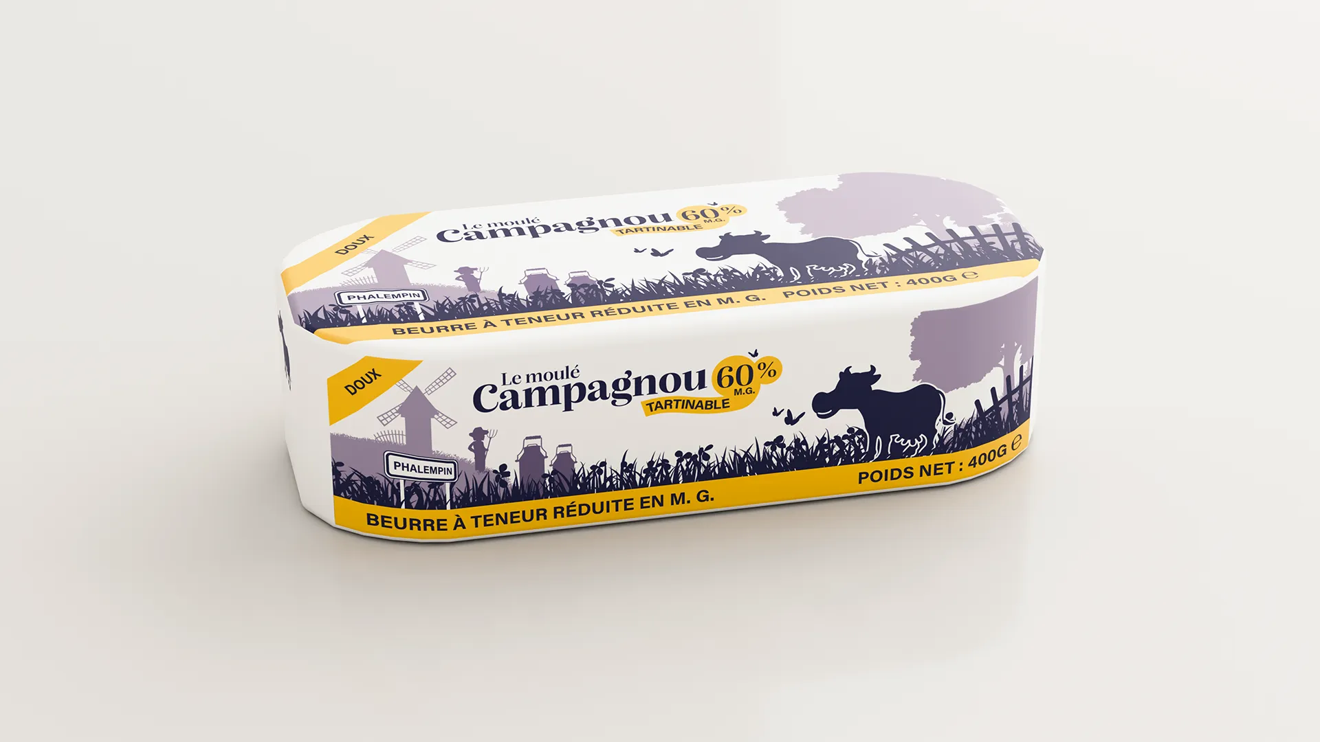 Beurre tartinable Campagnou doux 400g